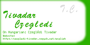 tivadar czegledi business card