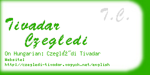 tivadar czegledi business card